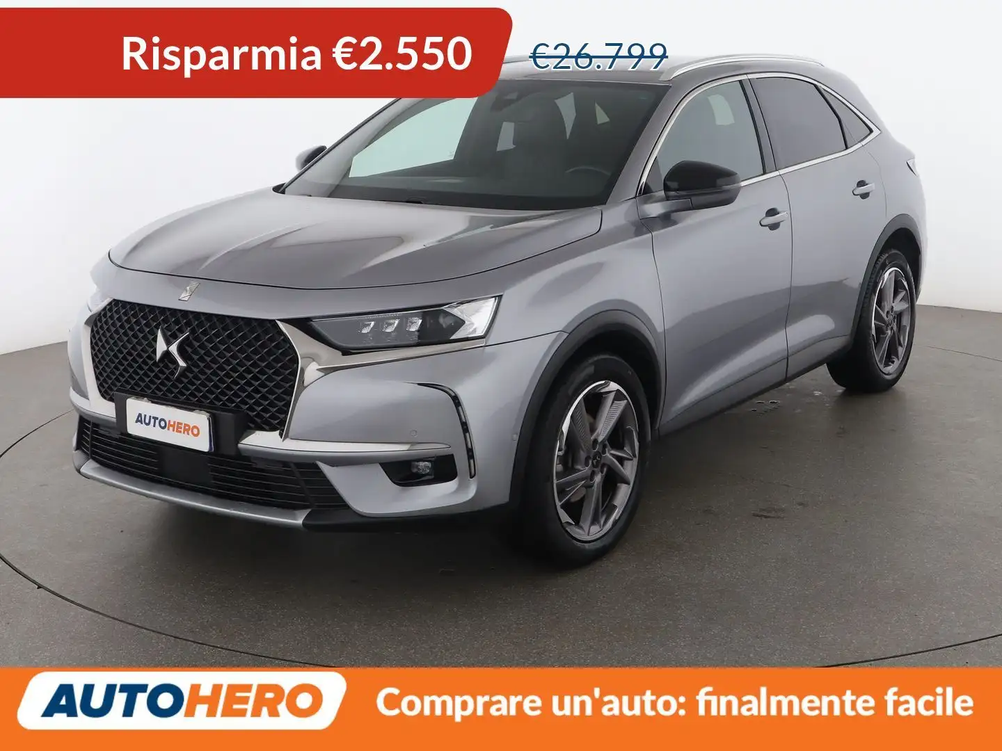 DS Automobiles DS 7 Crossback 1.5 Blue-HDi Grand Chic 130 CV aut. Gris - 1