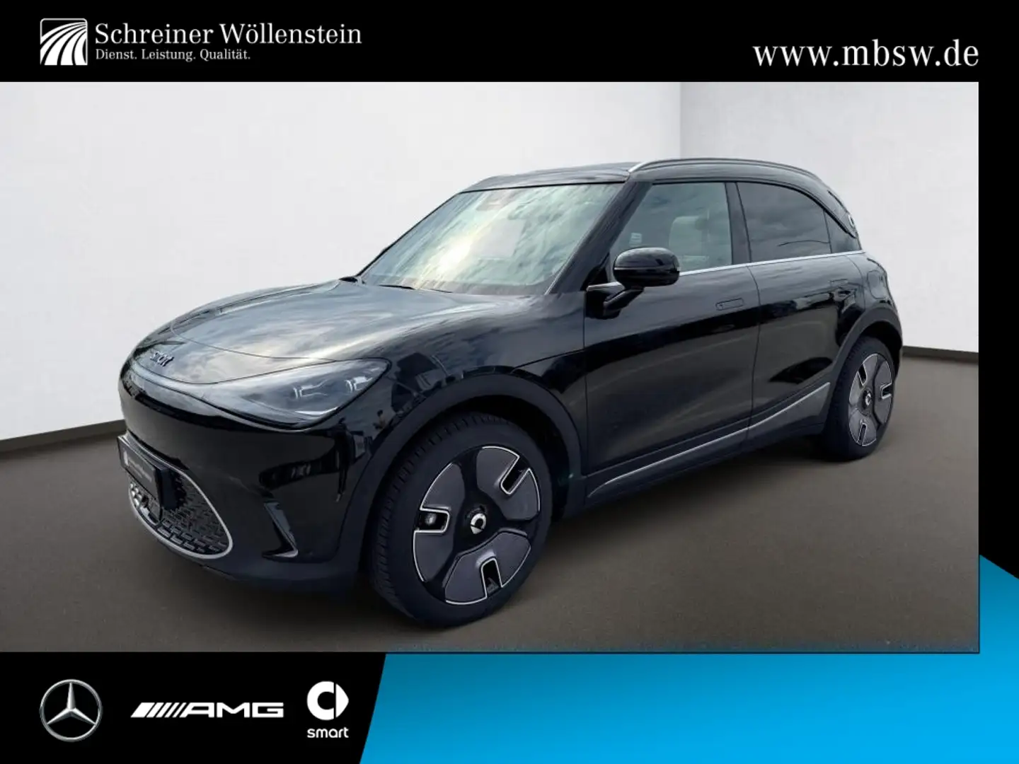 smart #1 Premium 360°*Pano*Wärmep.*Matrix*Dist Schwarz - 1