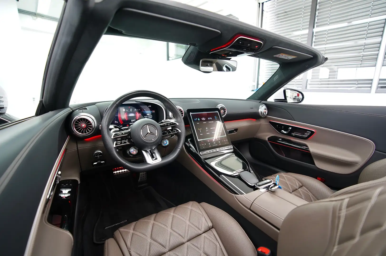 Mercedes-Benz SL 43 AMG PREMIUM ! MANUFAKTUR LEDER & BRIGHT ! AMG 21" ZOLL Blanco - 2