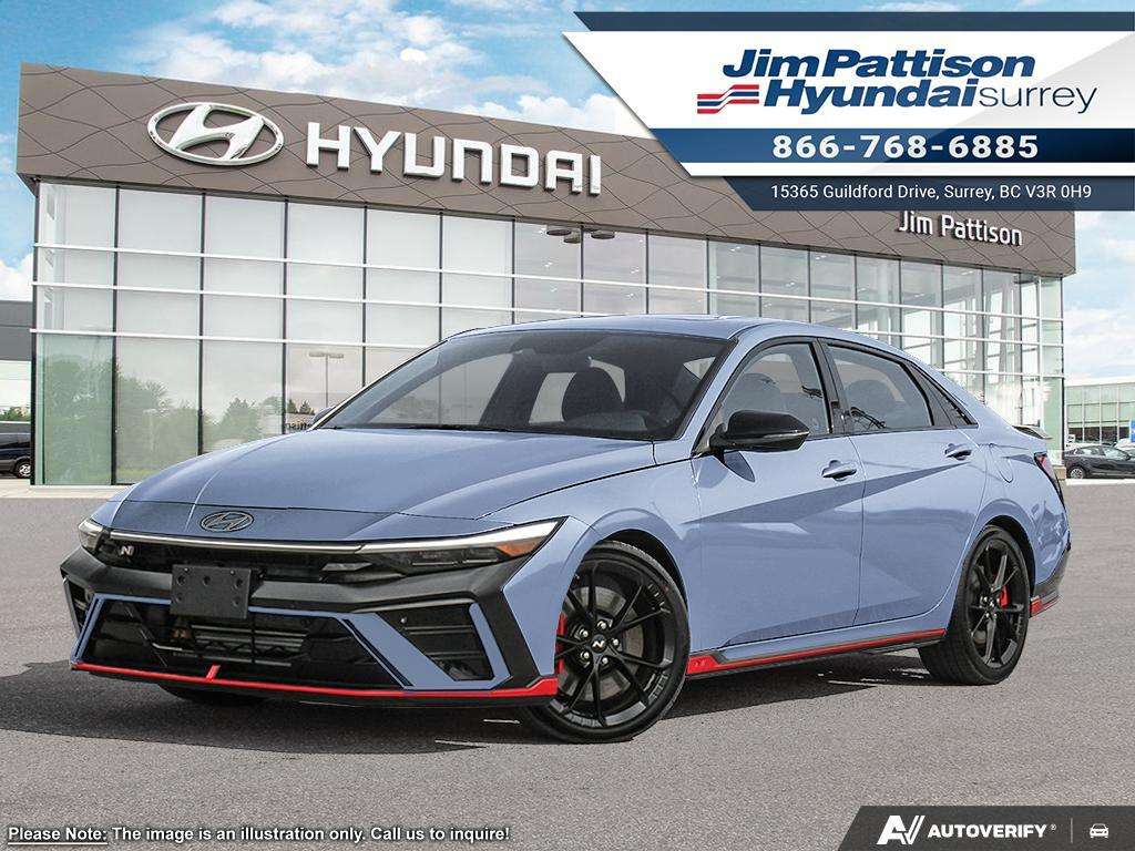 Blue 2026 Hyundai Elantra N TCR FWD Sedan Front-Wheel Drive Automatic