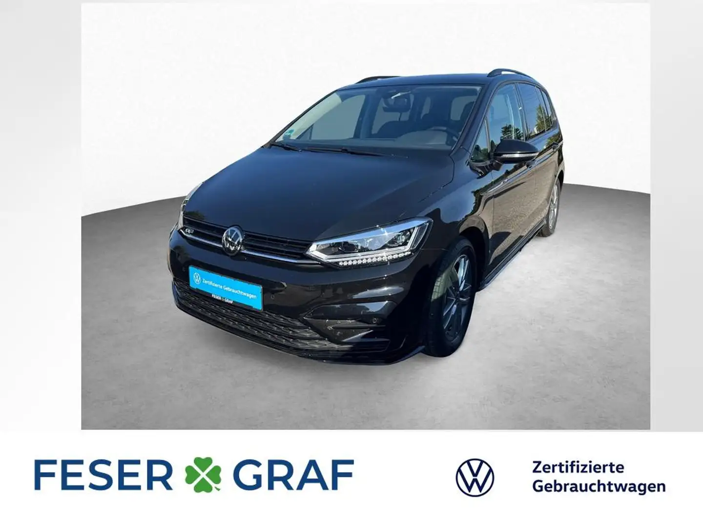 Volkswagen Touran 1.5 TSI DSG R-LINE LED ACC KAM NAVI SHZ Schwarz - 1