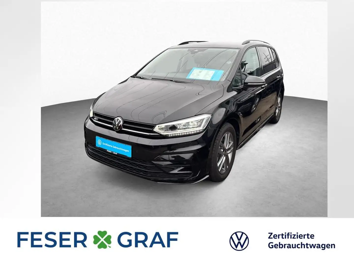 Volkswagen Touran 1.5 TSI DSG R-LINE LED ACC KAM NAVI SHZ Schwarz - 1