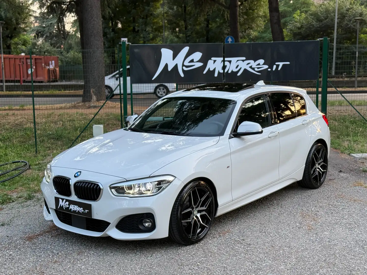 BMW 116 d Msport 5p automatico-tetto-18 Bianco - 1
