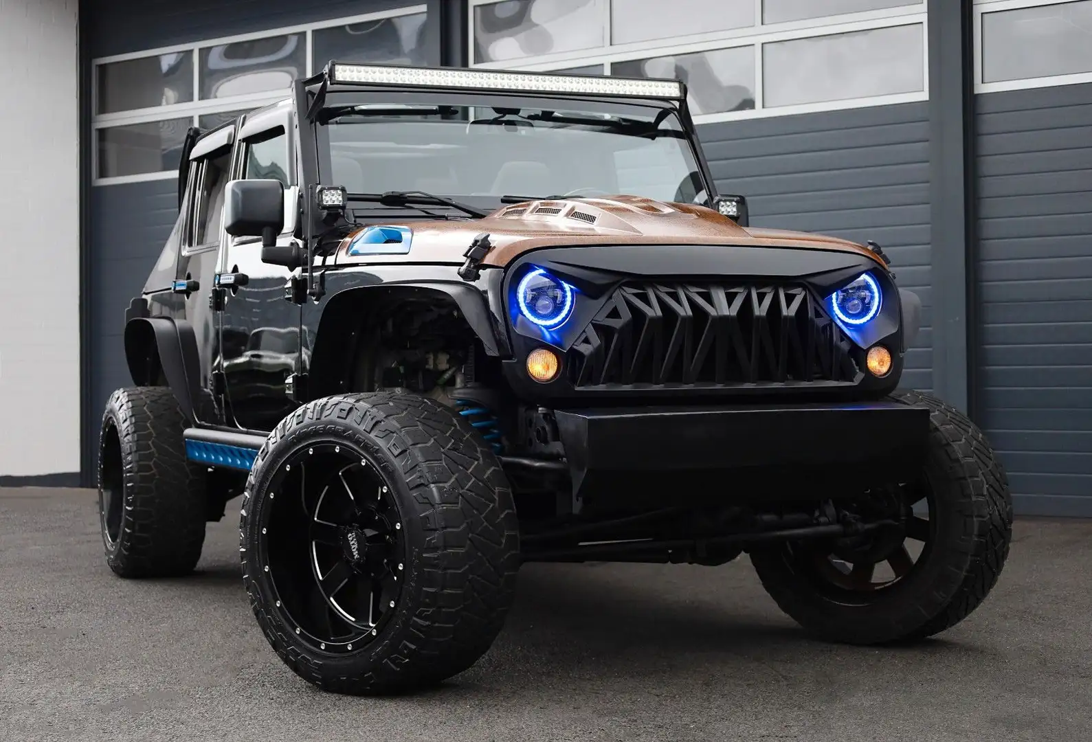 Jeep Wrangler 3.6l V6/4x4/AHK/Rubicon Express/LED/R20 Schwarz - 1