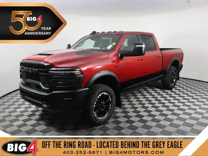 Red 2026 RAM 2500 Rebel Crew Cab 4WD Pickup Truck Four-Wheel Drive 8-Speed Automatic