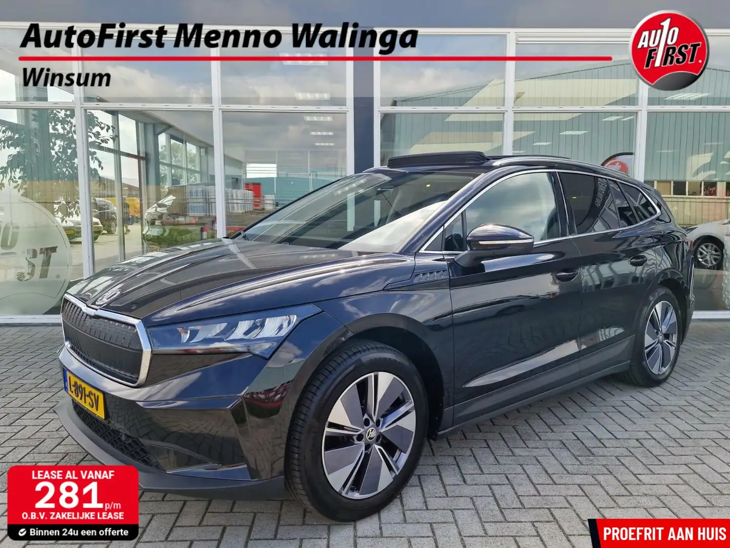 Skoda Enyaq iV 60 First Edition | Panoramadak | Stuurwielverwa Zwart - 1