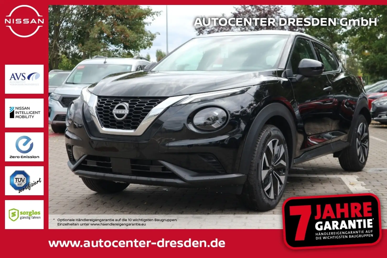 Nissan Juke 1.0 DIG-T 6MT ACENTA #SOFORT VERFÜGBAR ❗️ #TOP ANG Schwarz - 1