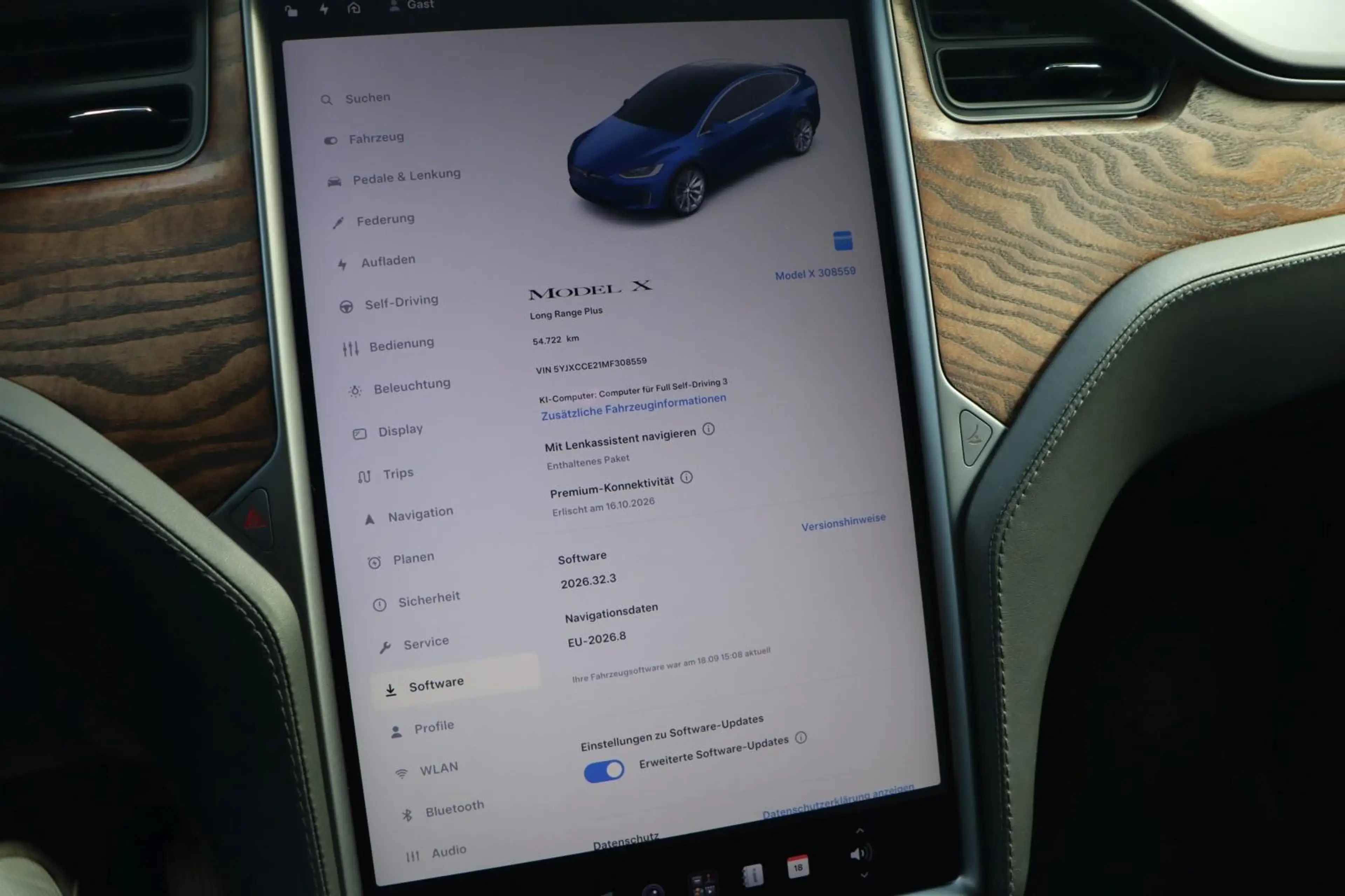 Tesla Model X Long Range Plus +2021+ENHANCED+1.HAND+20ZOLL+ — photo 15