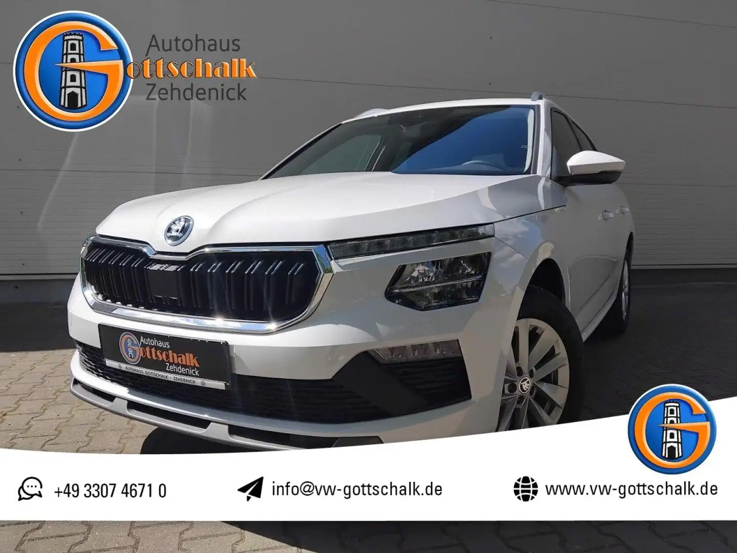 Skoda Kamiq Selection 1.0 TSI Sitzh PDC Kamera Keyless Weiß - 1
