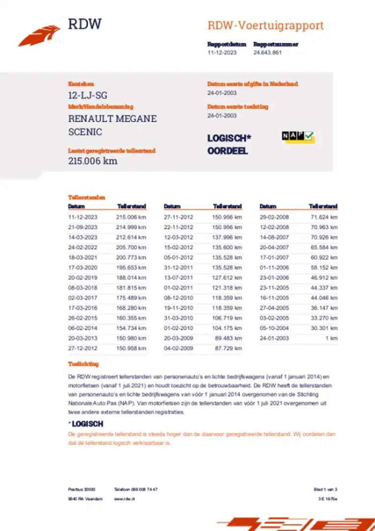 Renault Scenic 1.6-16V Expression AIRCO/NAP/DAKJE/APK 2024-20-03 Grau - 2
