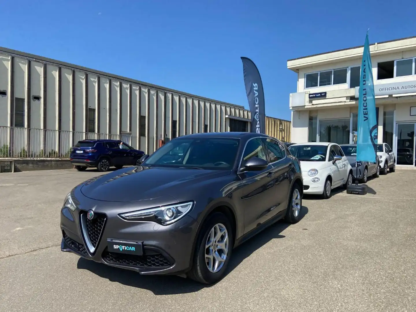 Alfa Romeo Stelvio *PROMO* 2.2 Turbodiesel 190 CV AT8 Q4 Business Gris - 1