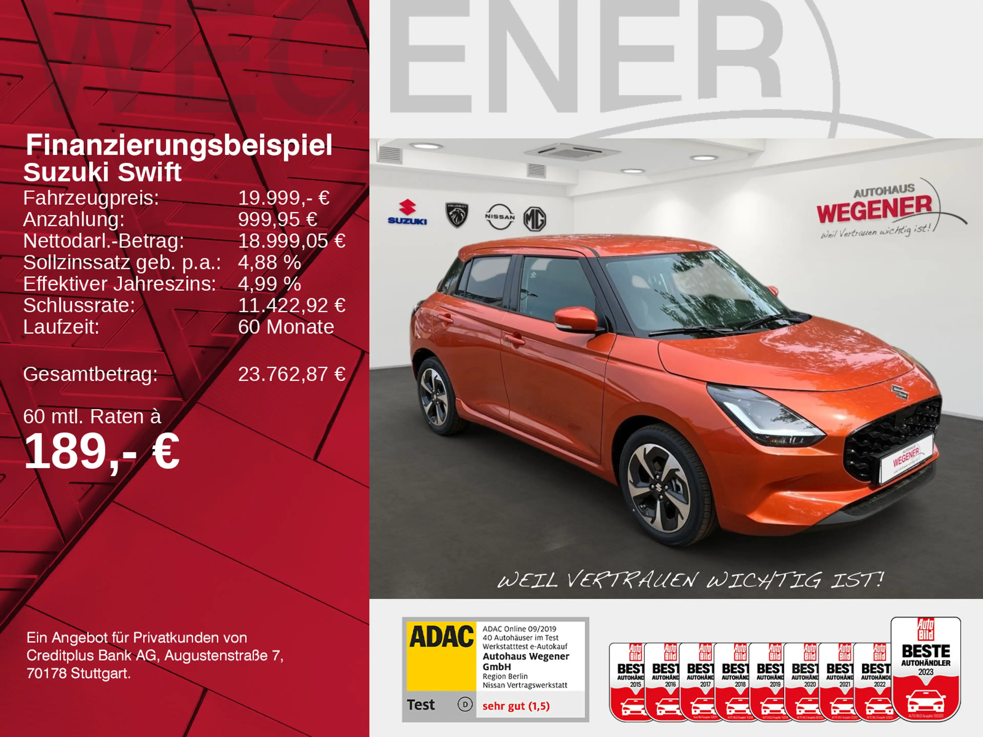 Suzuki Swift SWIFT COMFORT+ HYBR. LED+ACC+NAVI+LANE+KAMERA+++ — photo 2