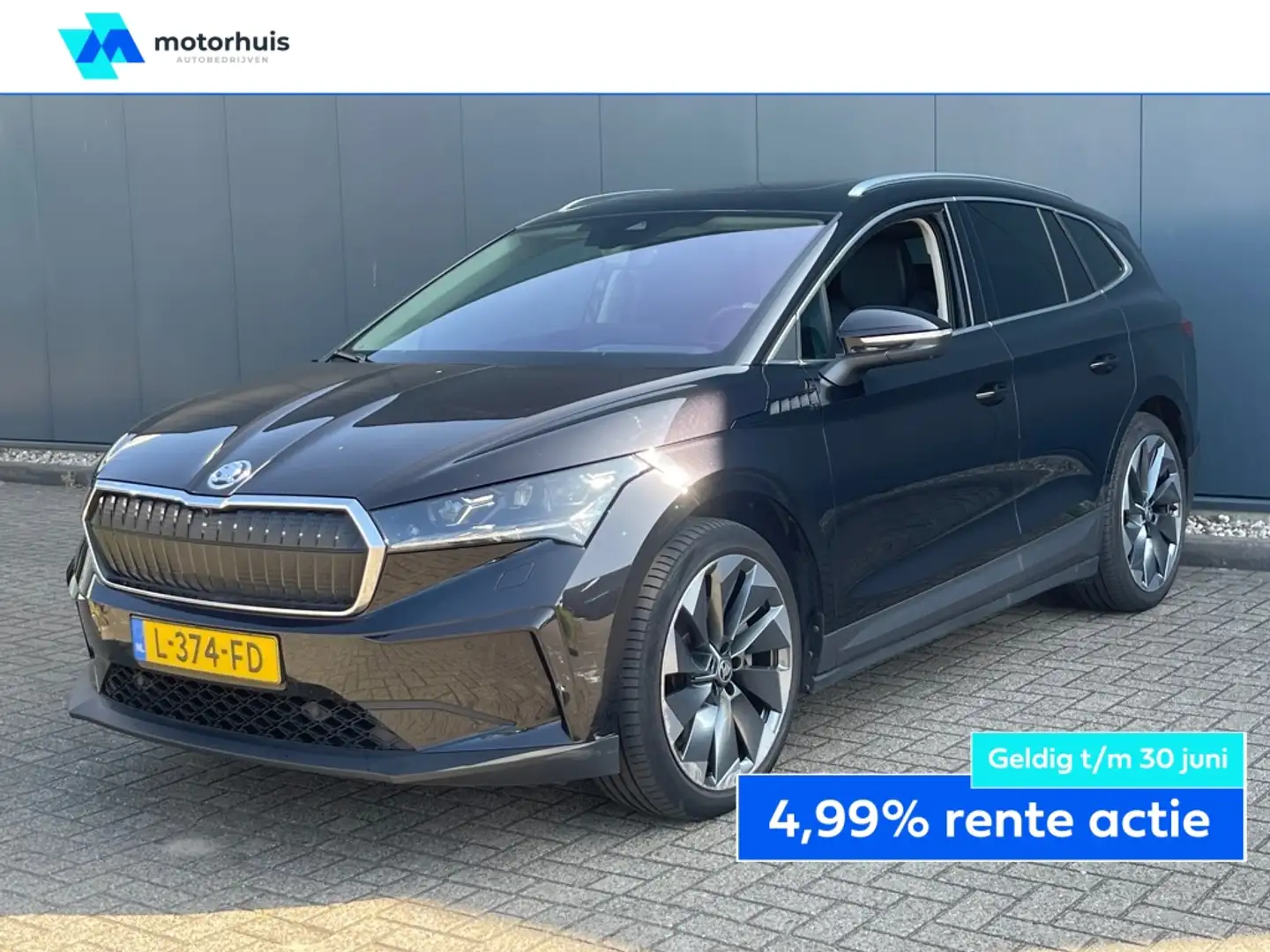 Skoda Enyaq Iv 80 Elektromotor 204pk First Edition High Zwart - 1