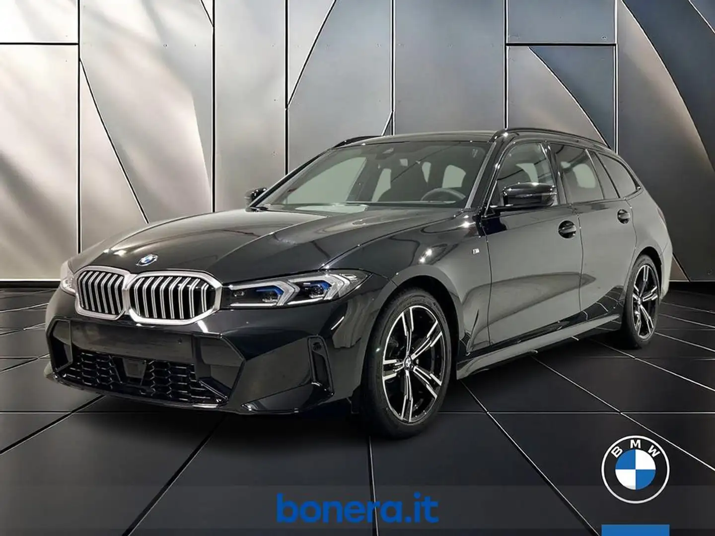BMW 318 d Touring mhev 48V Msport auto Nero - 1