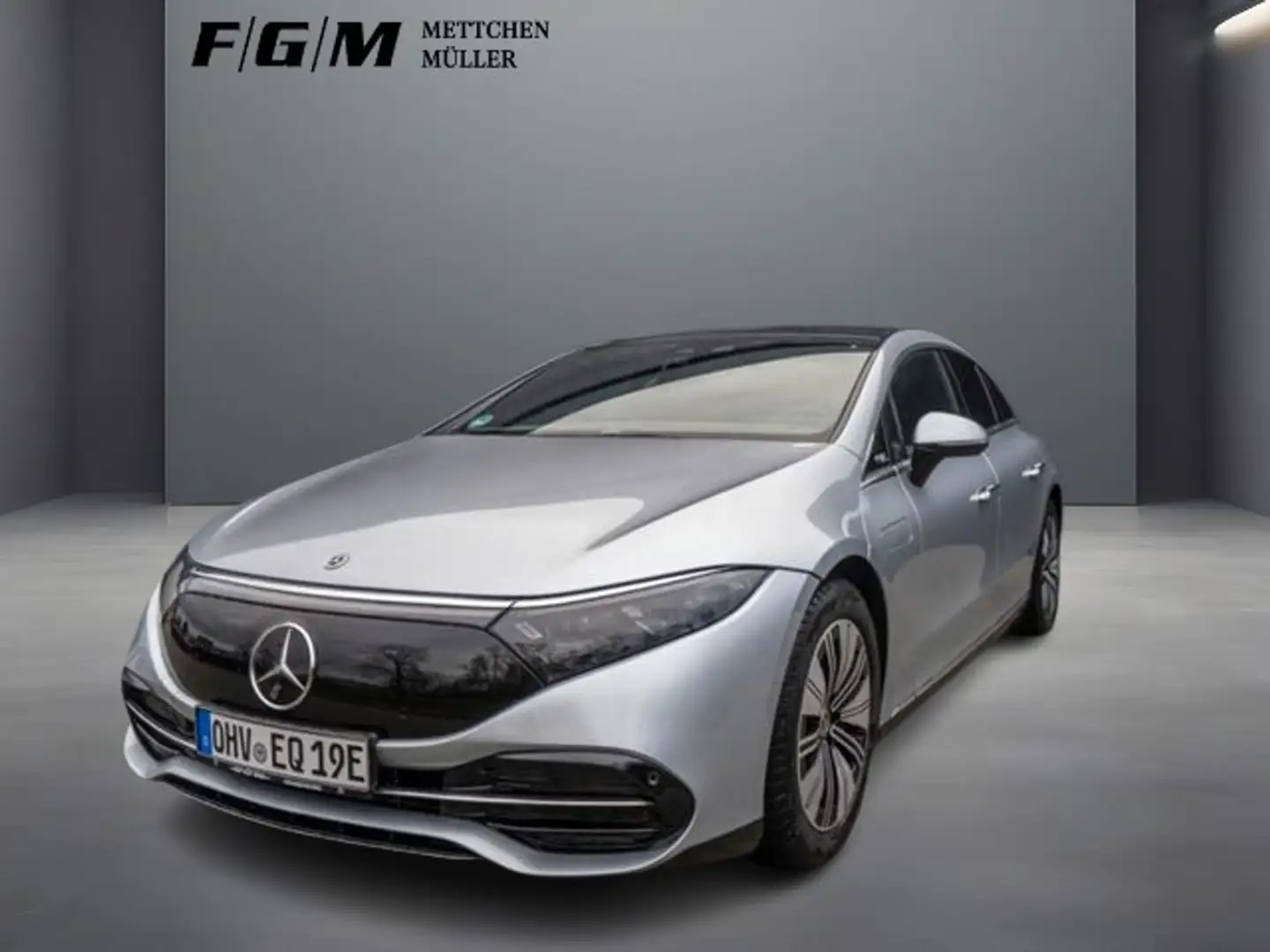 Mercedes-Benz EQS 450 DigiLight|KeyGo|S-Dach|360|Pano|Sitzhz Silber - 1
