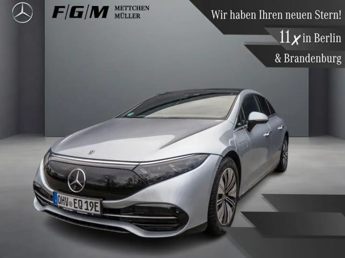 Mercedes-Benz EQS 450+ DigiLight|KeyGo|S-Dach|360|Distronic Silber - 1