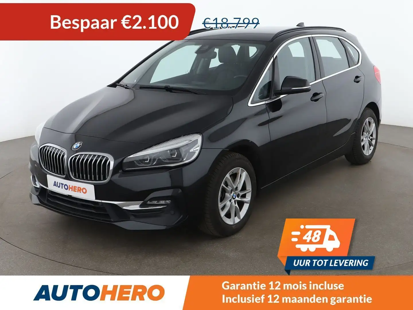 BMW 218 218d Active Tourer Luxury Line Zwart - 1