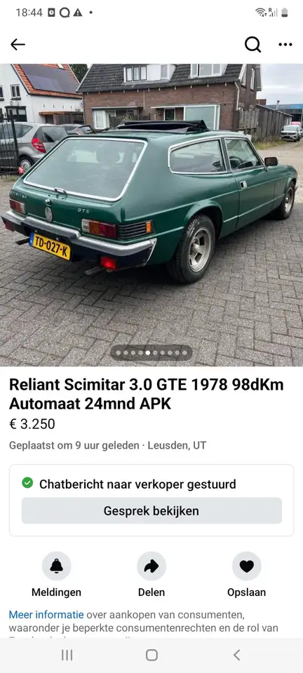 Reliant Scimitar 3.0 GTE Combi Coupé, foto 9