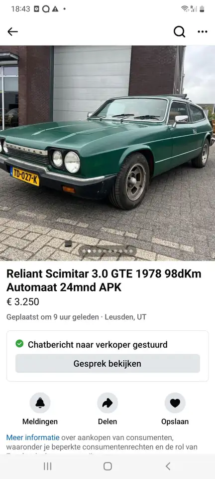 Reliant Scimitar 3.0 GTE Combi Coupé, foto 10