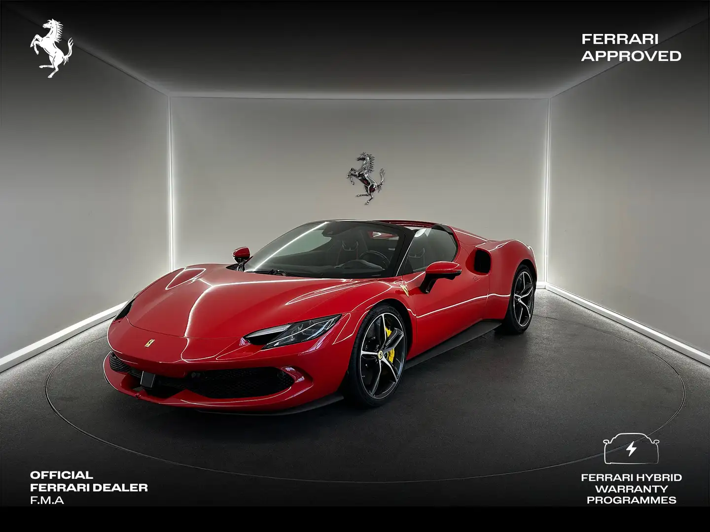 Ferrari 296 GTS Rosso Corsa / Bicolor / Ferrari Approved Rot - 1