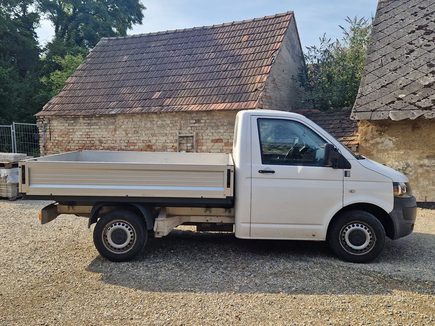 Volkswagen T5 Transporter Pritsche Weiß - 1