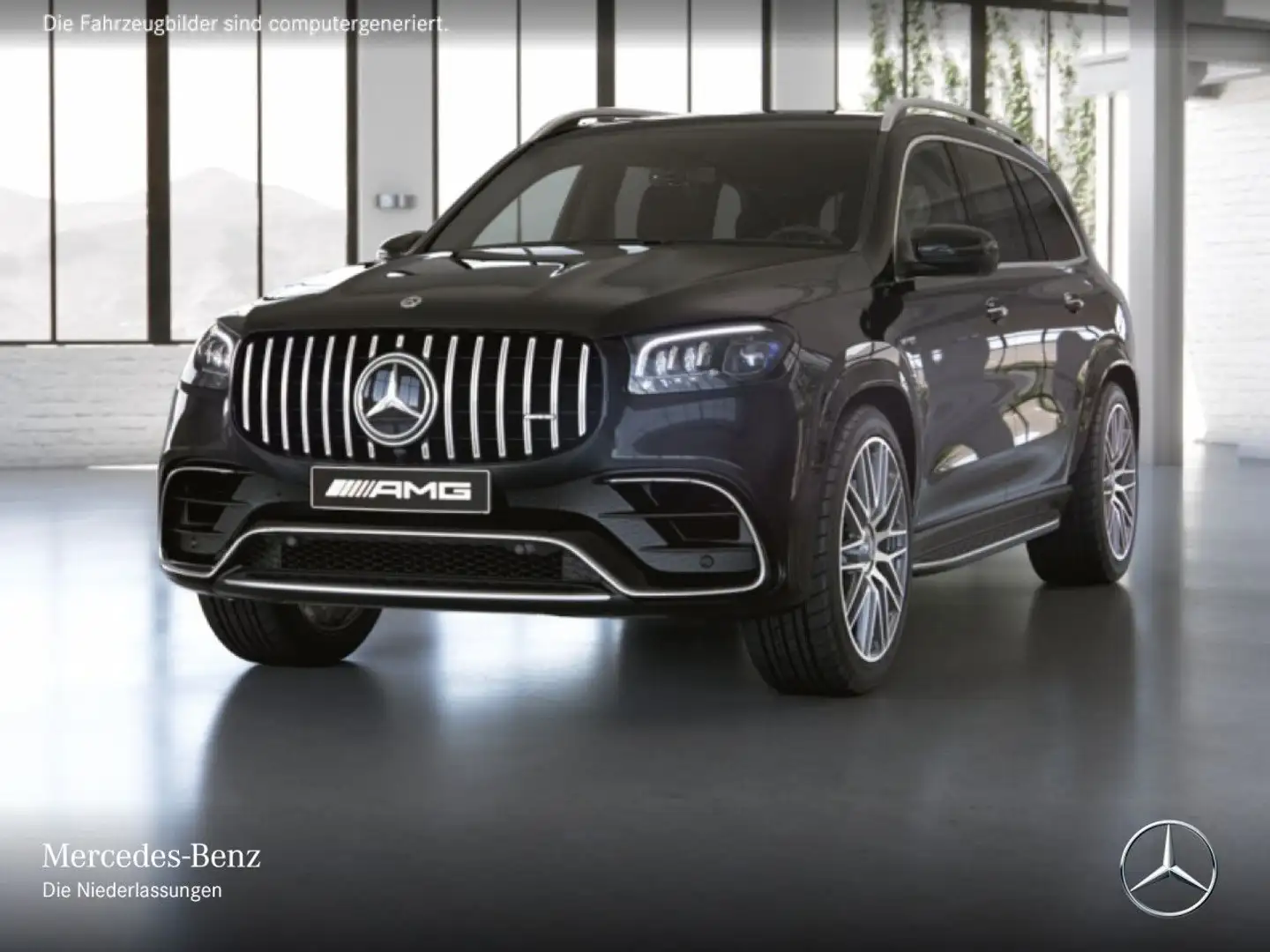 Mercedes-Benz GLS 63 AMG GLS 63 4M PANO+360+AHK+MULTIBEAM+FAHRASS+STHZG+HUD Schwarz - 2