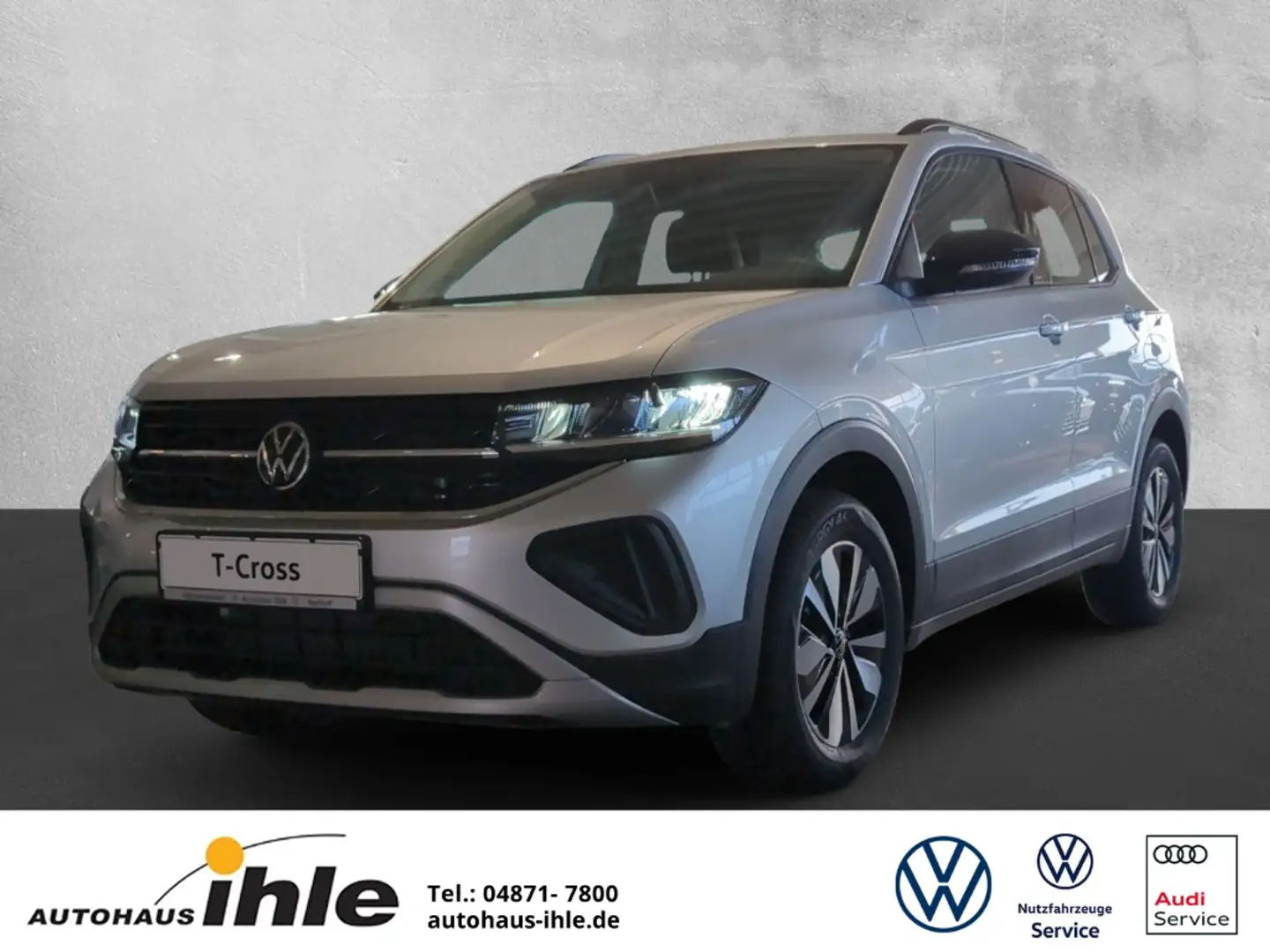 Volkswagen T-Cross 1,0 TSI DSG Goal R-KAMERA+GJ-REIFEN+SITZHZG Silber - 1