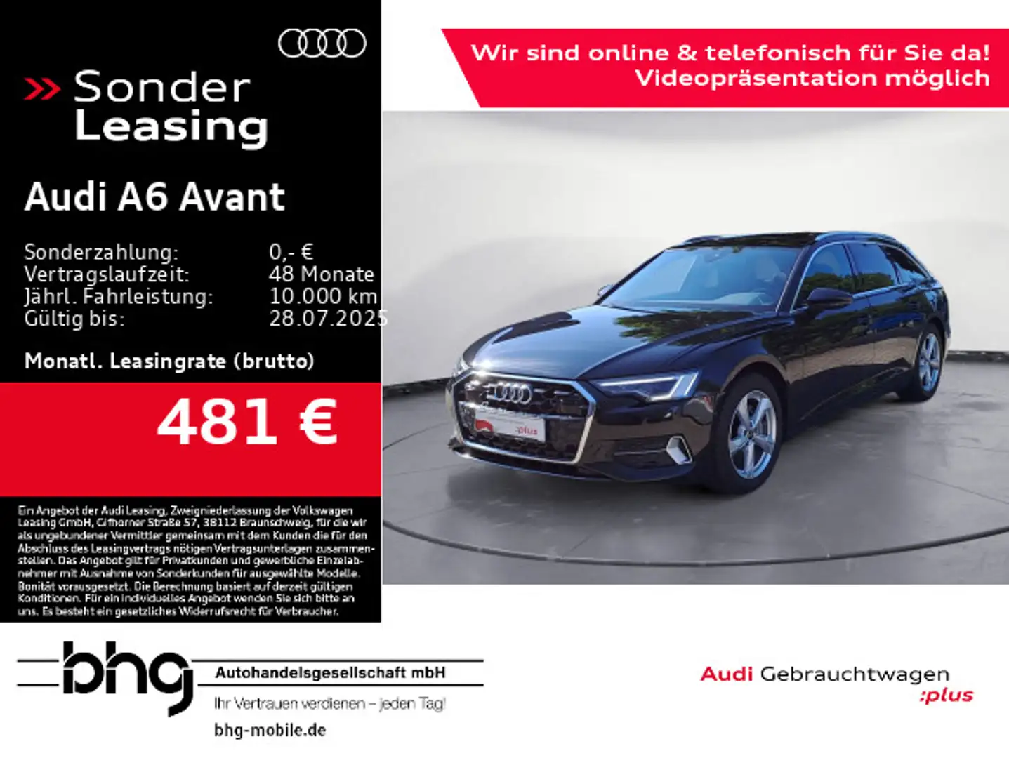 Audi A6 40 TDI quattro S tronic advanced Schwarz - 1