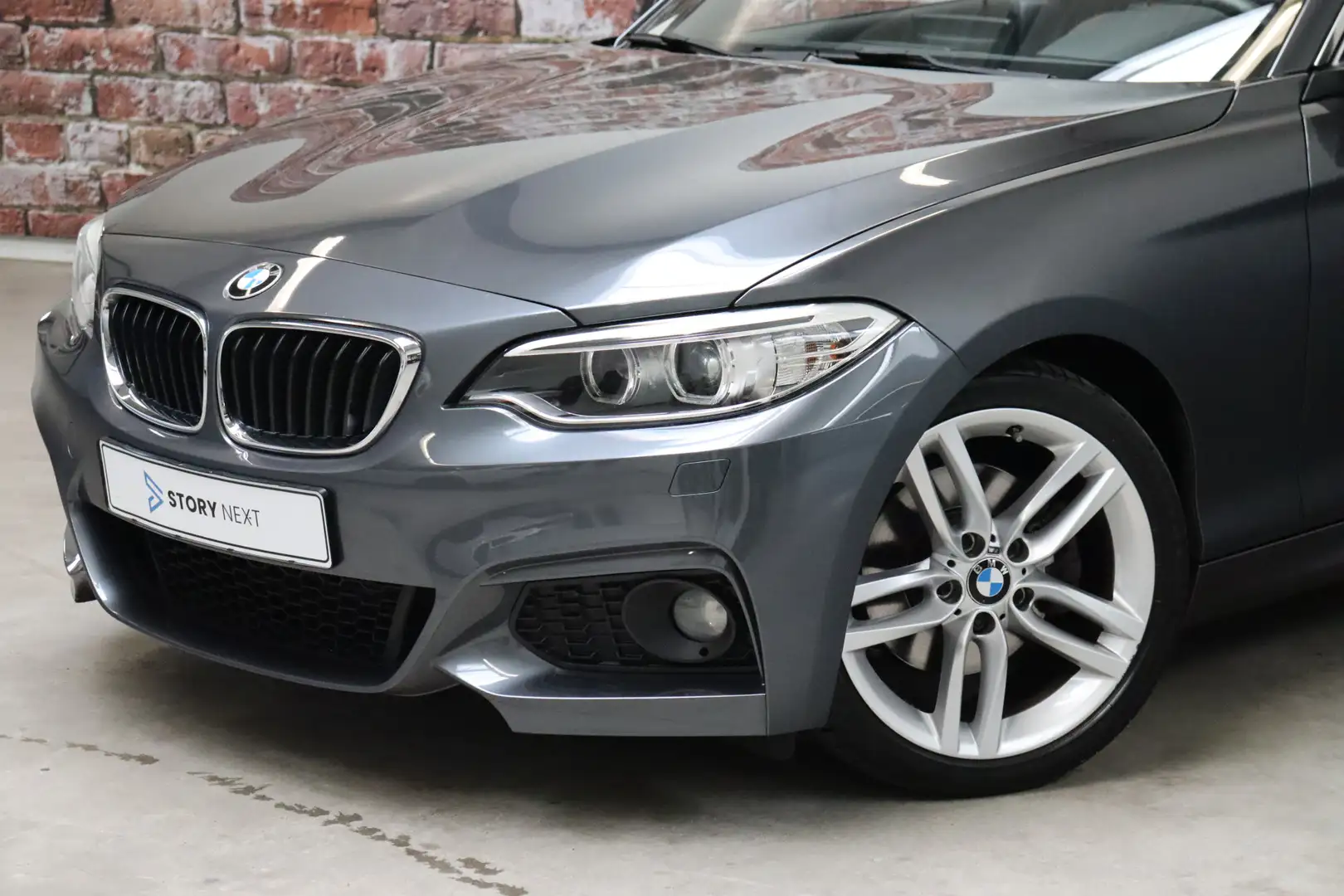 BMW 220 2 Serie Cabrio 220i High Executive M Sport Pakket Gris - 2