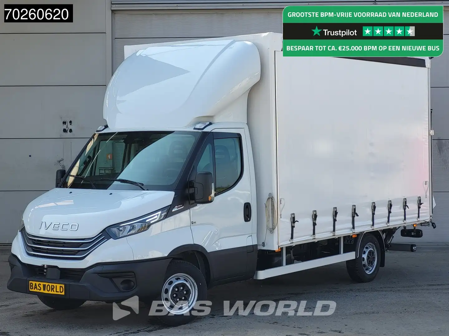 Iveco Daily 35S21 3.0L Automaat Schuifzeilen Laadklep 210PK 20 Wit - 1