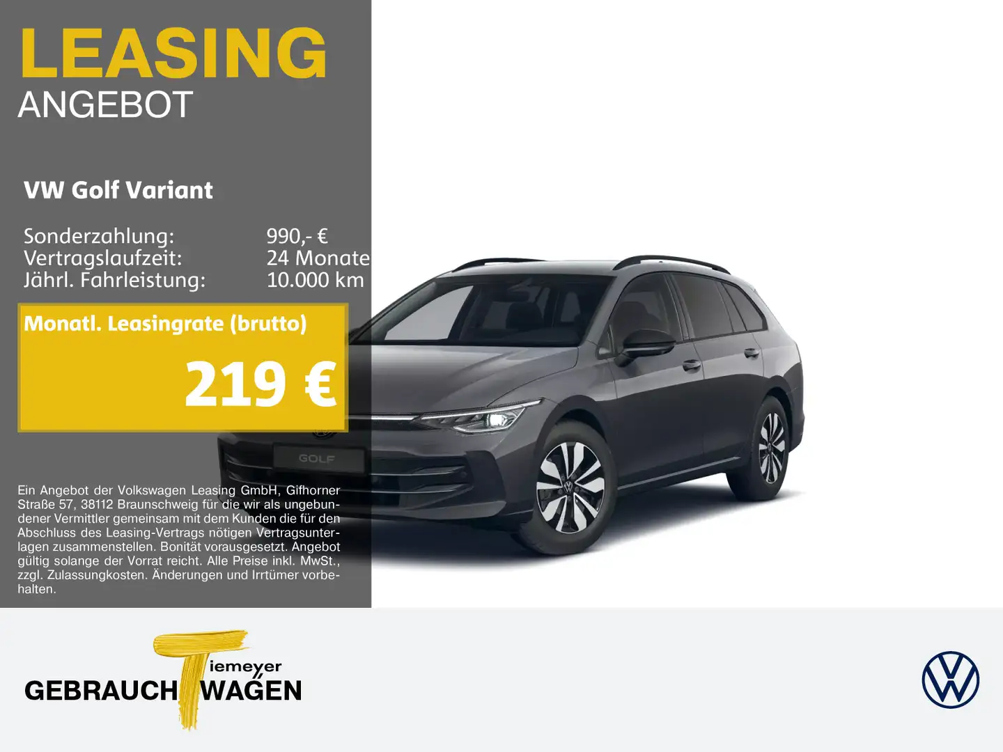 Volkswagen Golf Variant 2.0 TDI DSG GOAL AHK NAVI KAMERA SI Grau - 1