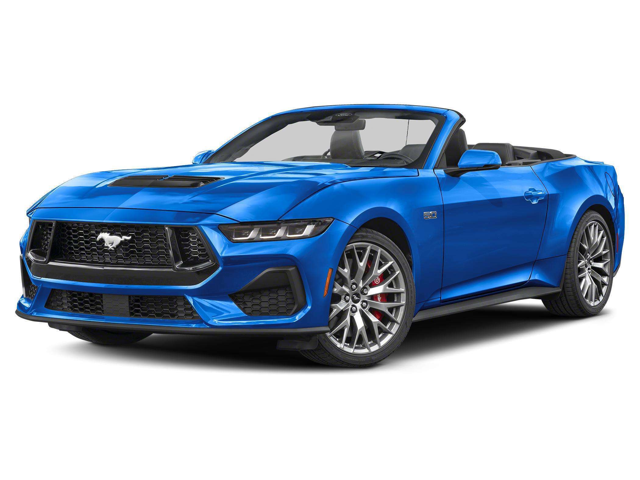 Blue 2025 Ford Mustang Convertible Rear-Wheel Drive 