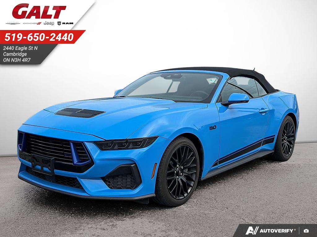 Blue 2025 Ford Mustang Convertible Rear-Wheel Drive Manual
