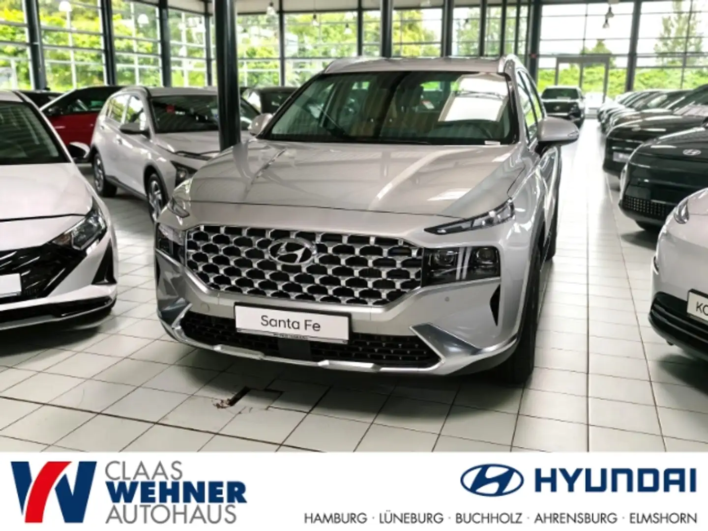 Hyundai SANTA FE Hyundai Facelift HEV 1.6 T-GDi 4WD 6AT TREND MJ23 Argent - 1
