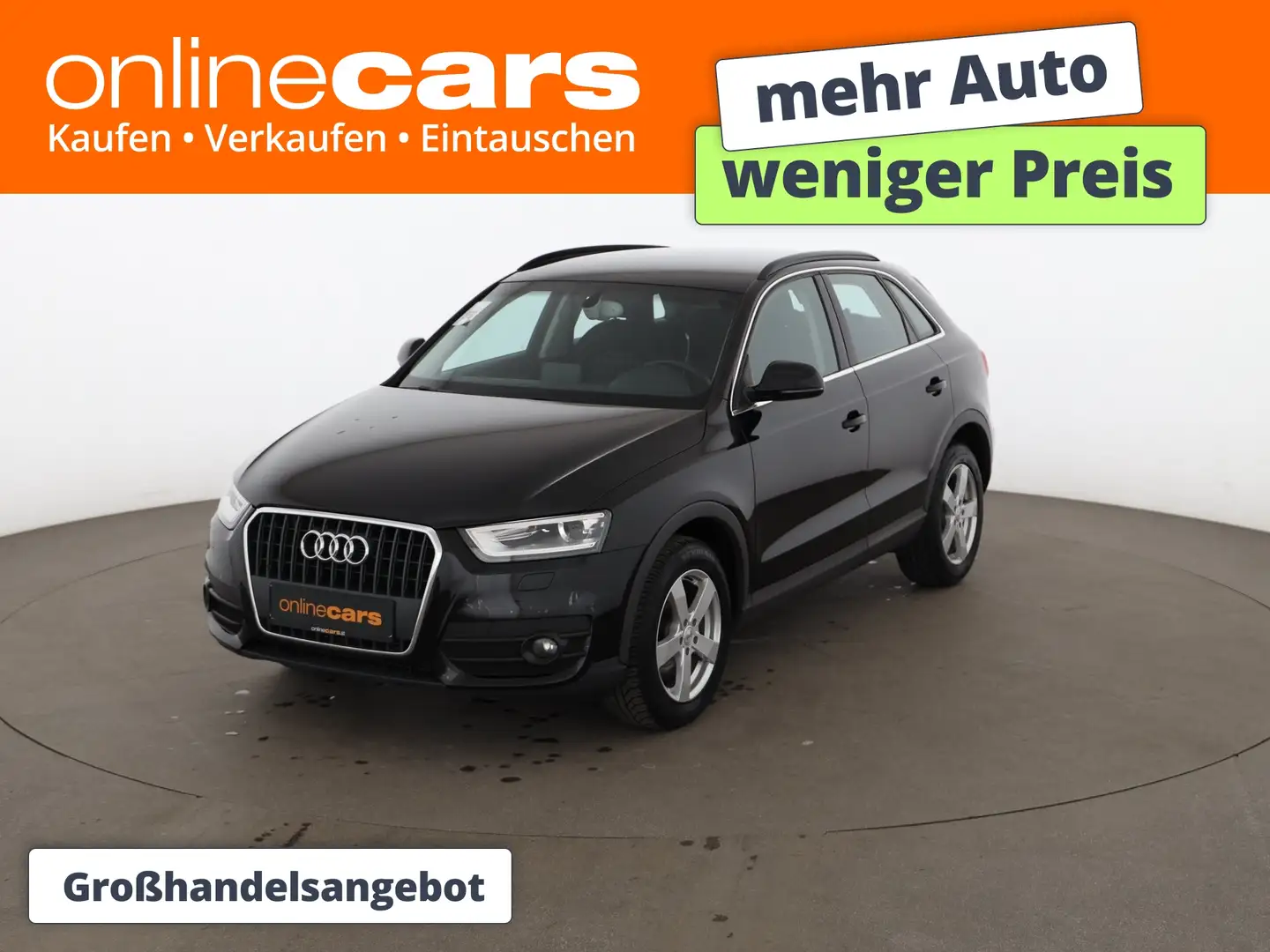 Audi Q3 2.0 TDI XENON SITZHZG TEMPOMAT KLIMA PDC Schwarz - 1