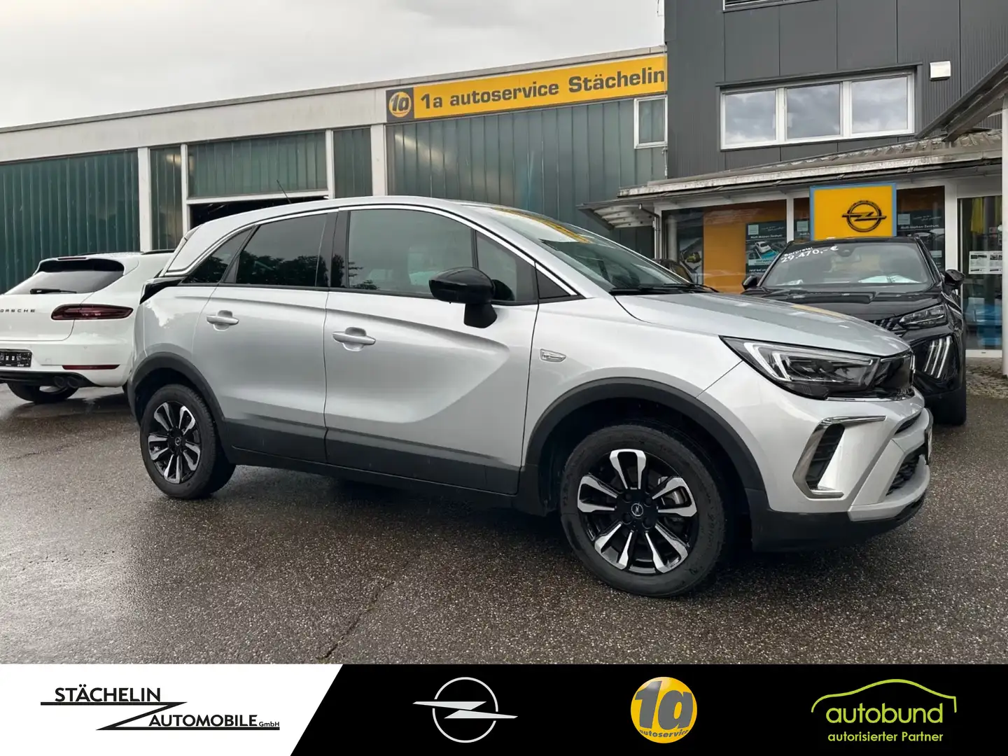 Opel Crossland 1.2T AUT. Elegance,NAVI,RKAMERA,PDC,LED,ALU Silber - 1