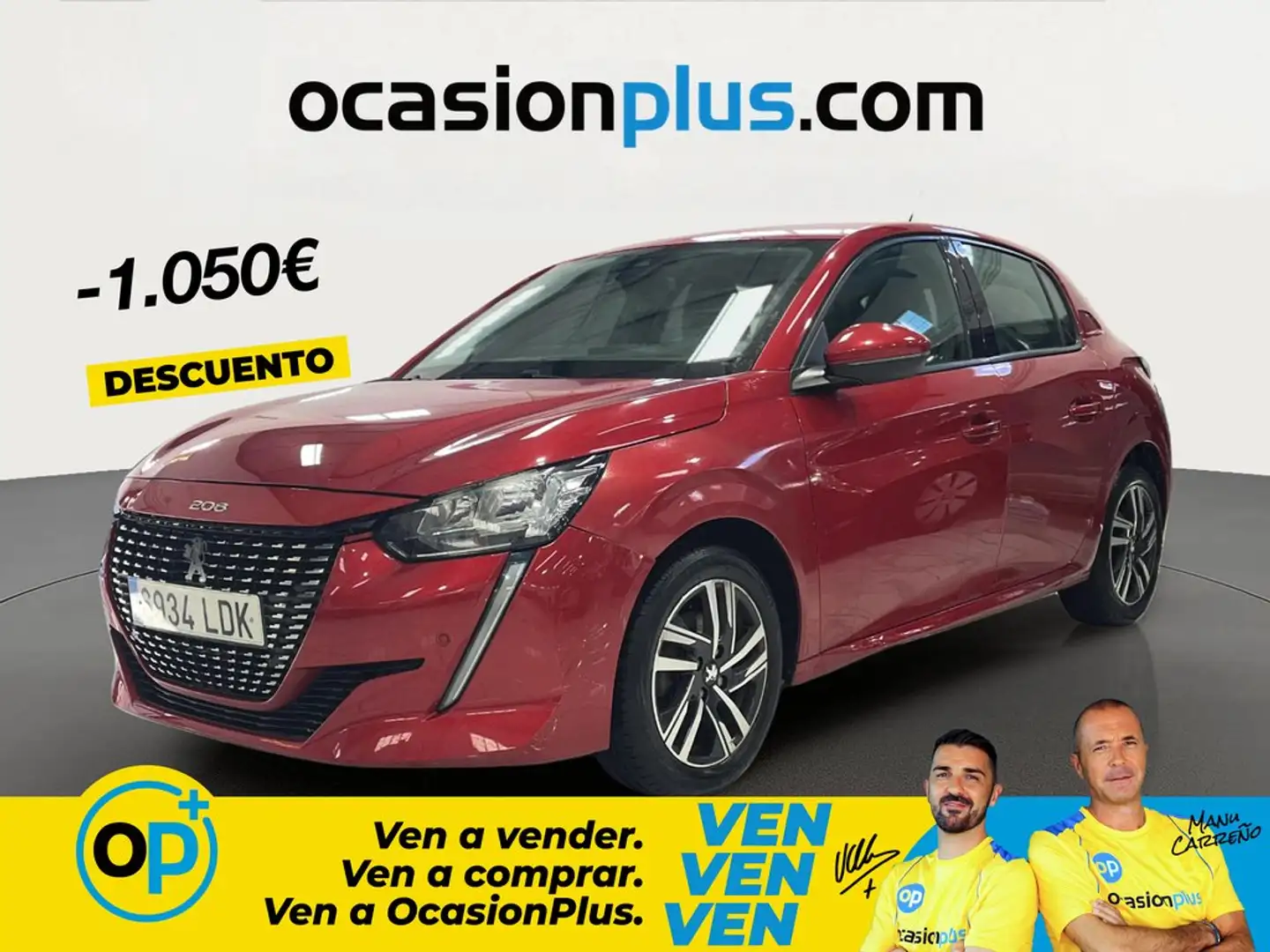 Peugeot 208 1.2 Puretech S&S Allure EAT8 100 Rojo - 1