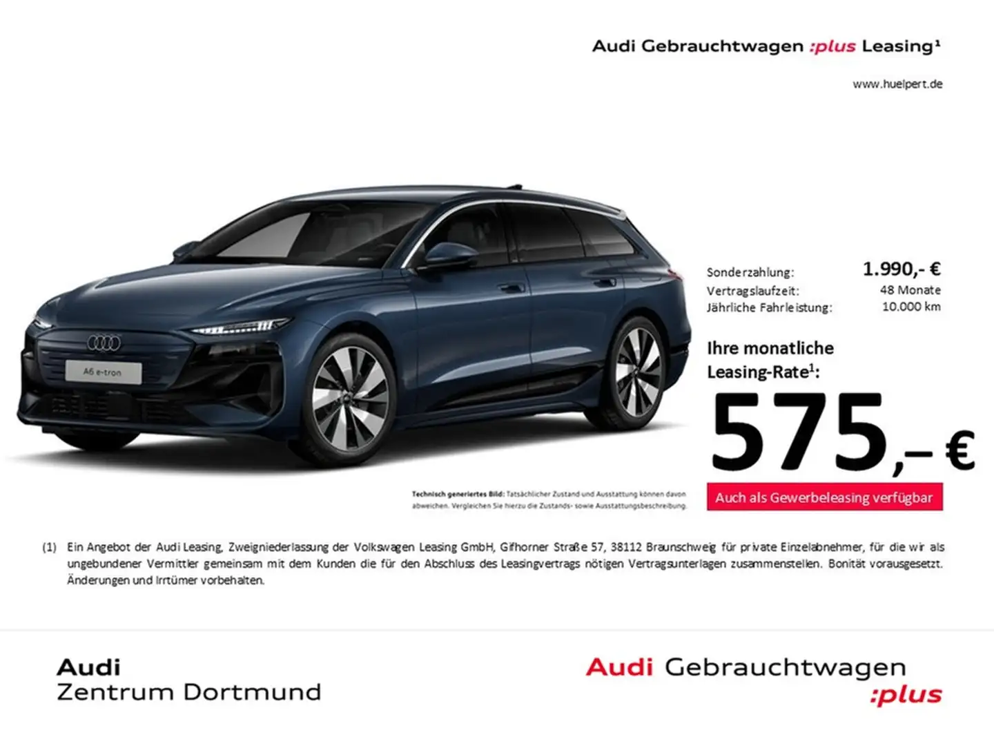 Audi A6 e-tron Avant performance advanced AHK ACC 20Z Blau - 1