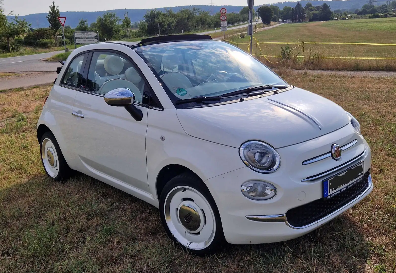 Fiat 500C 500 C 1.2 8V Anniversario Blanc - 1