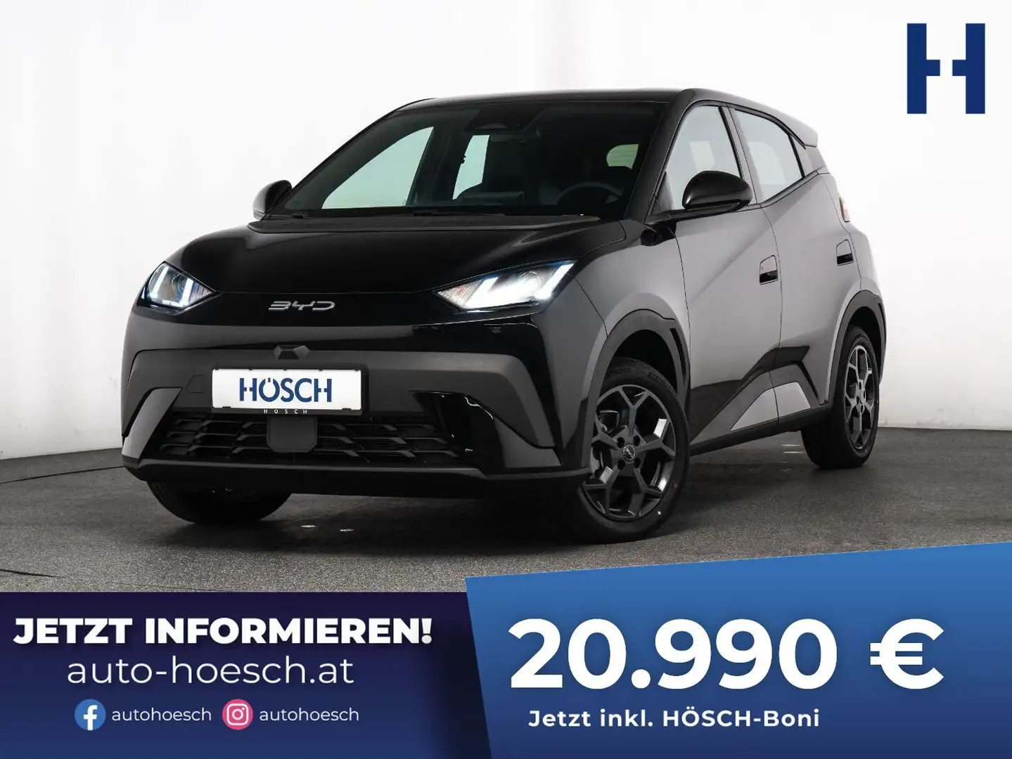 BYD Dolphin Surf BOOST 43 kWh LEDER KAMERA NEU MEGAPREIS Schwarz - 1