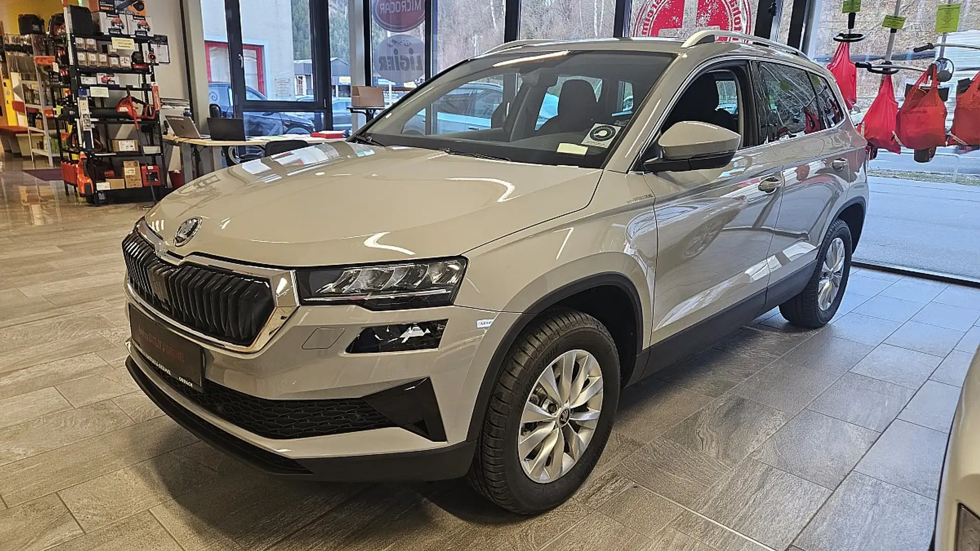 Skoda Karoq 2,0 TDI 4x4 DSG Selection Grijs - 2