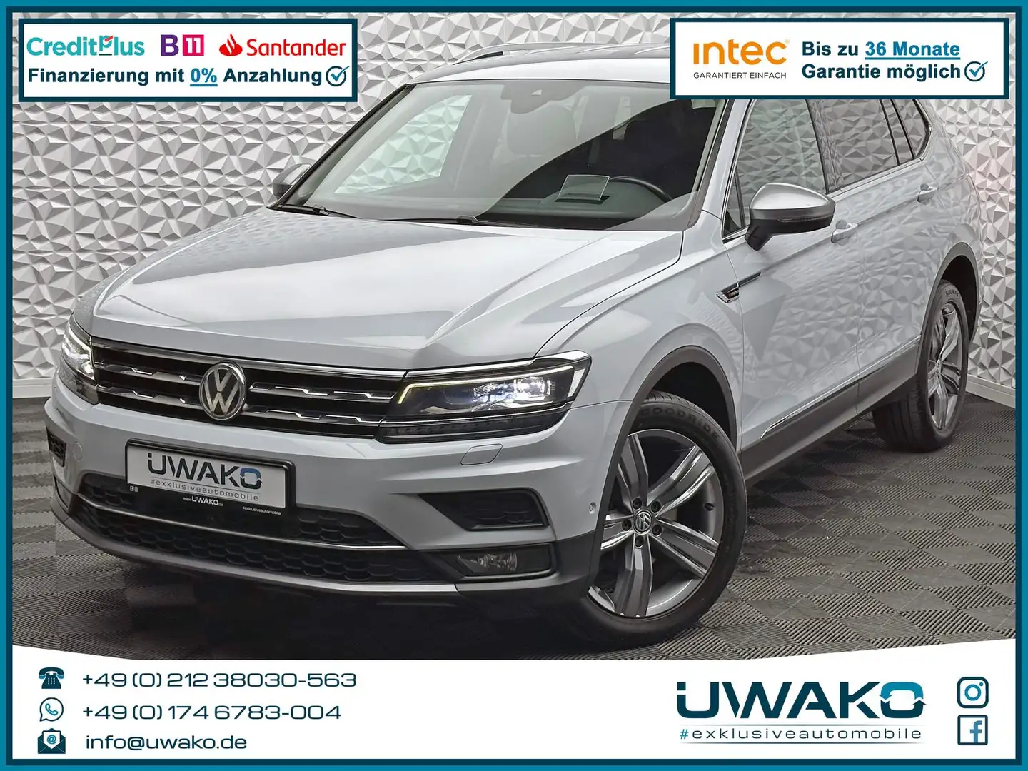 Volkswagen Tiguan Allspace TIGUAN 2.0 TDI ALLSPACE/4MOTION/7-SITZE/AHK/360° Argento - 1