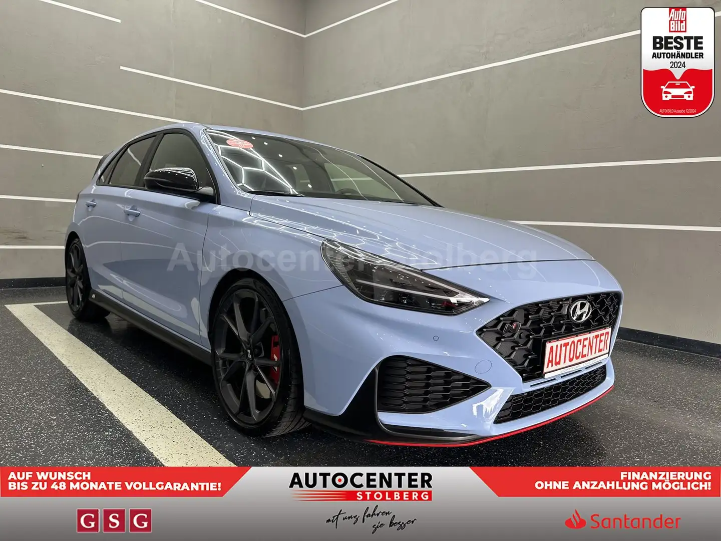 Hyundai i30 N Performance "NAVI-SITZH-CAM-MULTI-PDC-ALU" Blauw - 2