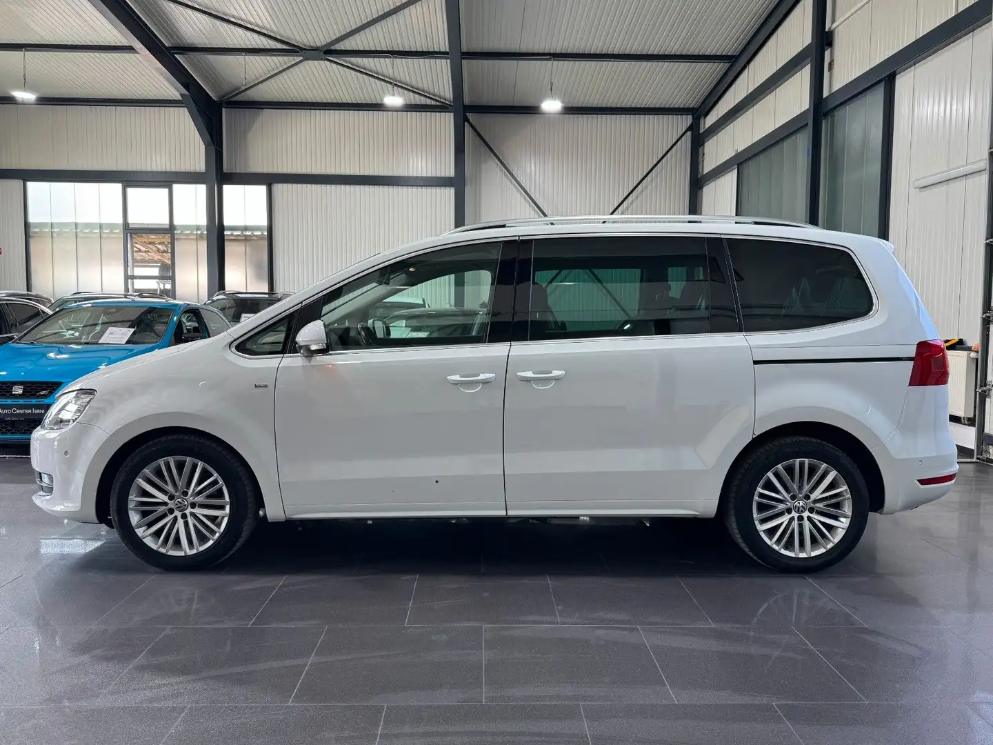 Volkswagen Sharan Cup BMT | 7-SITZER | AHK | DSG | E-TÜRE Weiß - 2