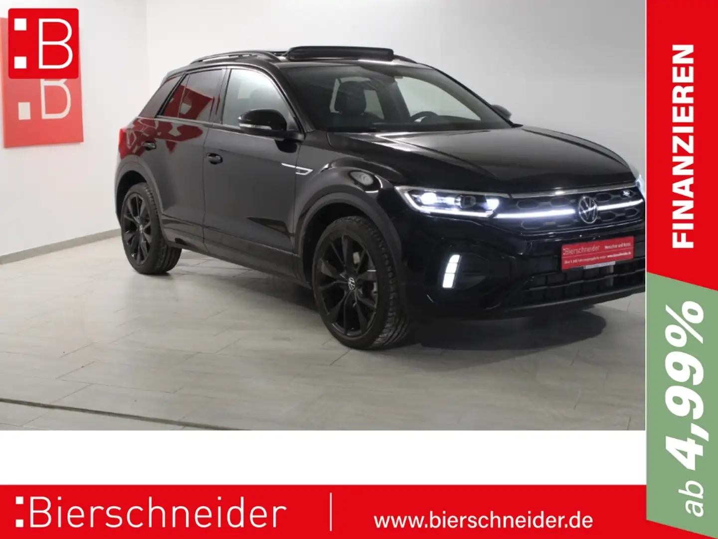 Volkswagen T-Roc 1.5 TSI DSG 2x R-Line Black Style FL 19 AHK MATRIX Schwarz - 1