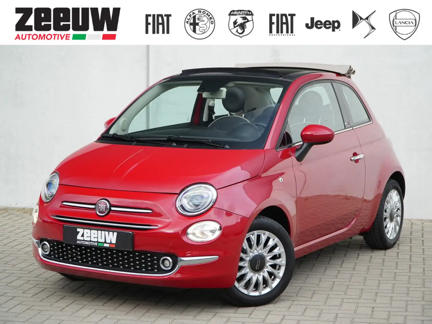 Fiat 500C TwinAir Turbo 85 PK Lounge | Navi | Carplay | Crui Rood - 1