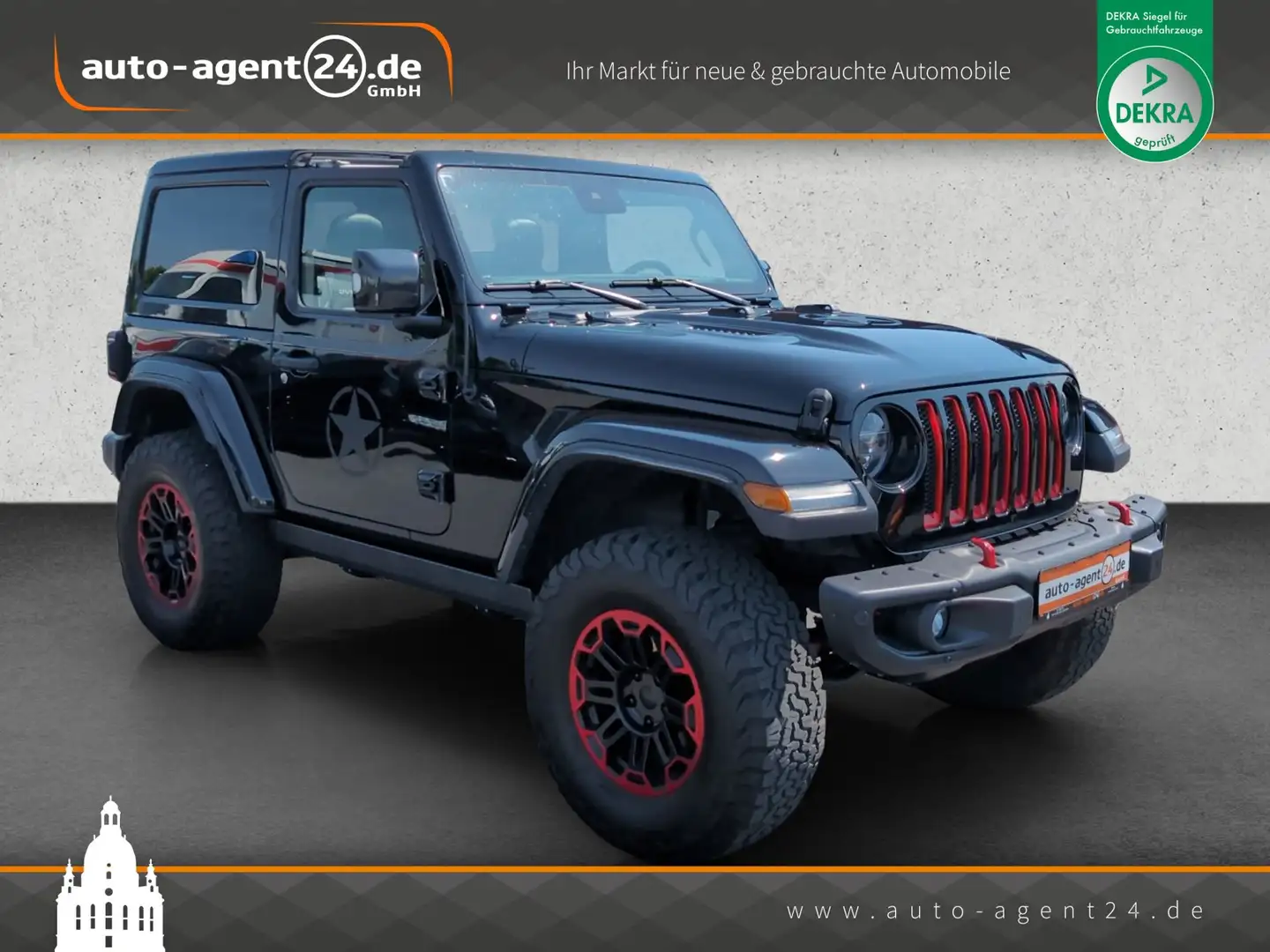 Jeep Wrangler 2.2 CRDi Sahara/Bodylift/Powerslide/ORZ Schwarz - 1