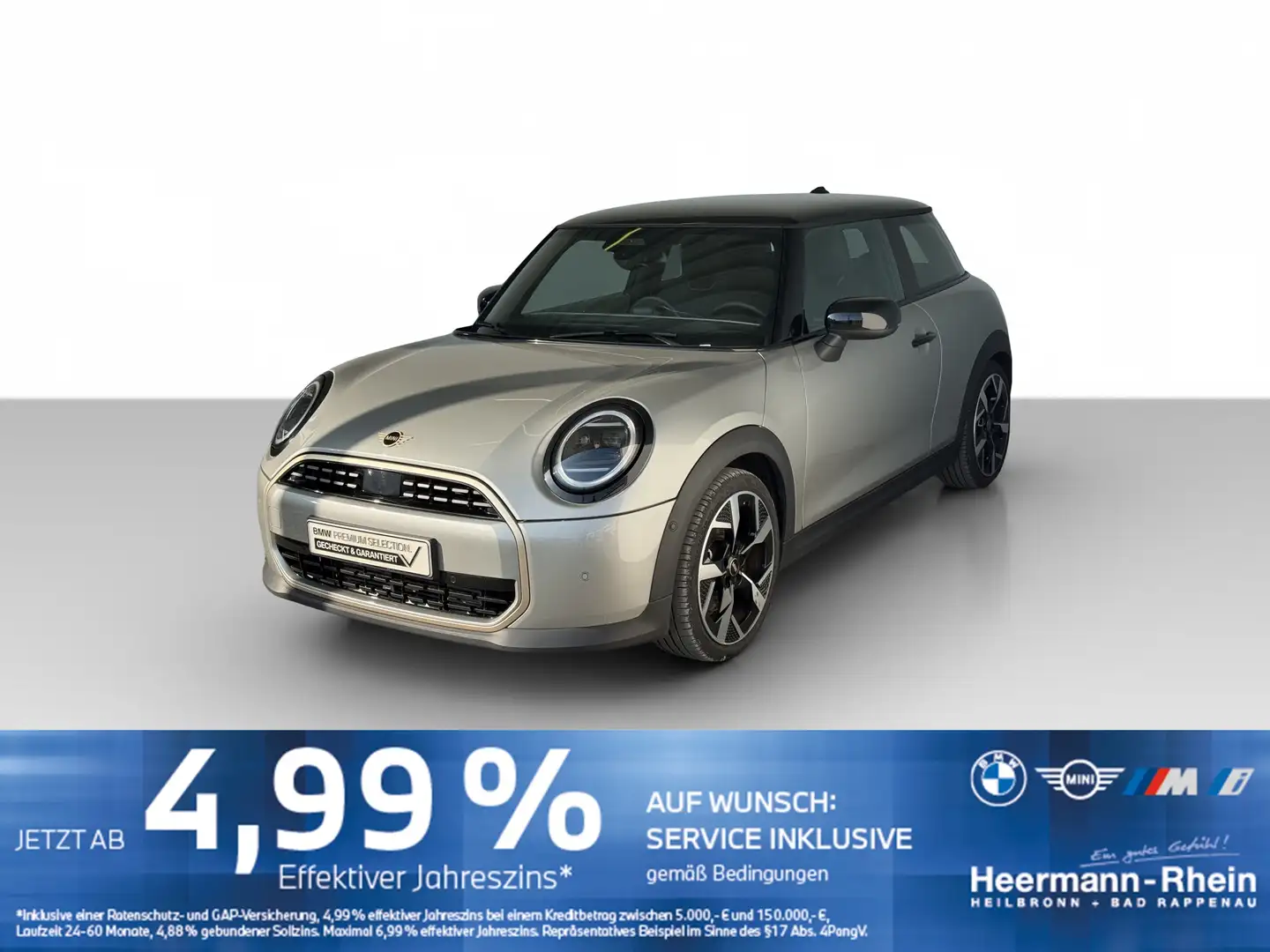 MINI Cooper C 3-trg. Navi.HUD.RFK.DrivingAs.Komfort srebrna - 2