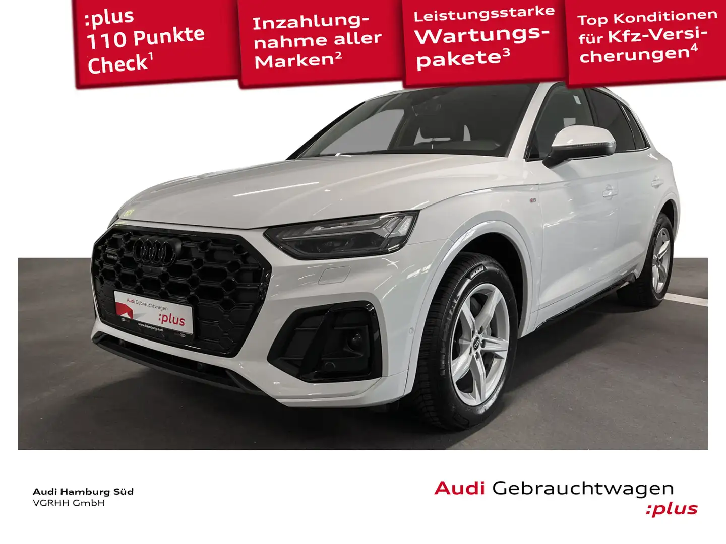 Audi Q5 40 TDI S line qu S tronic 2xS LINE/MATRIX/B&O Wit - 1