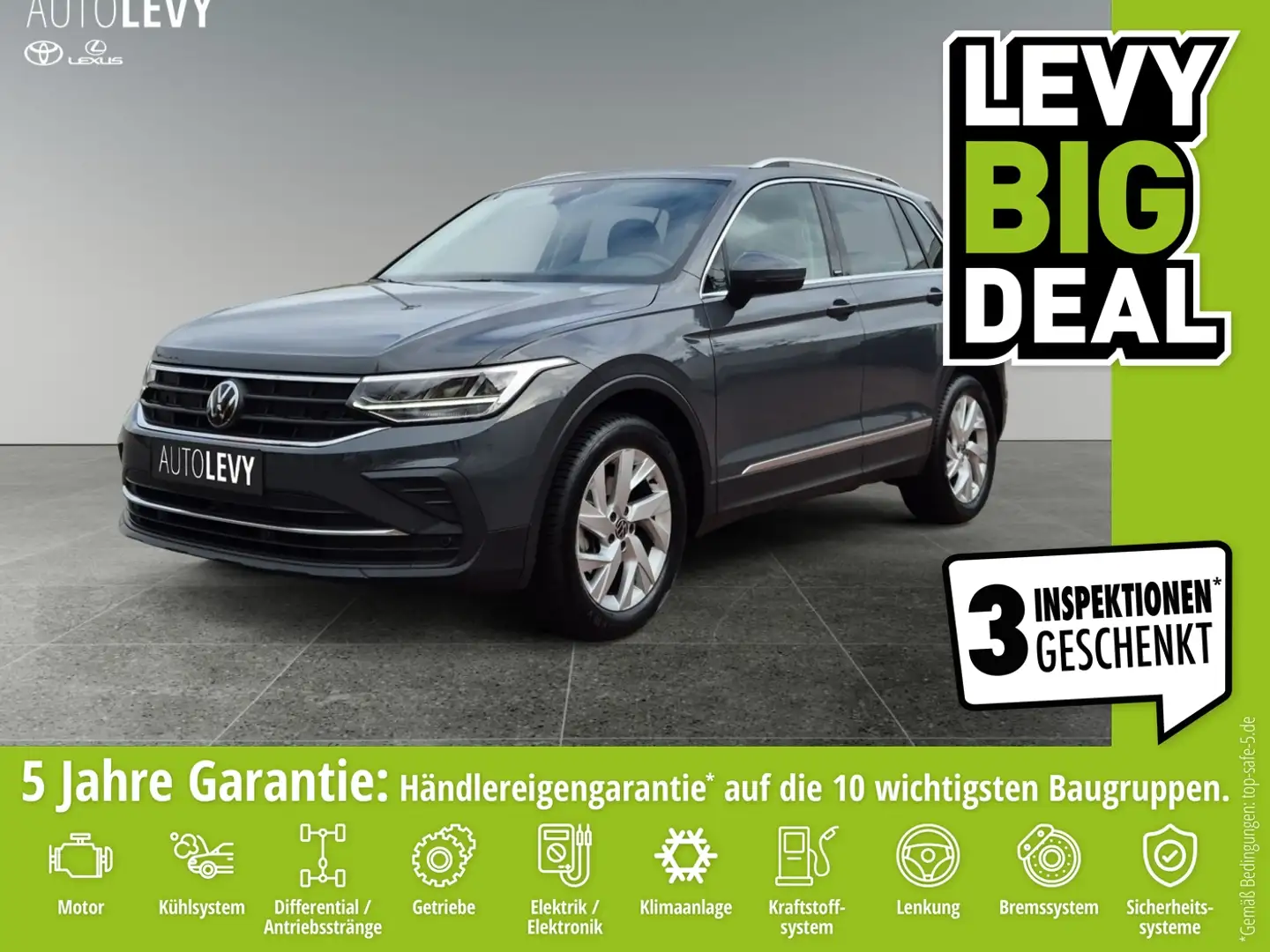 Volkswagen Tiguan 1.5 TSI Move Sitzhzg*Allwetter*Navi*LED Grau - 1